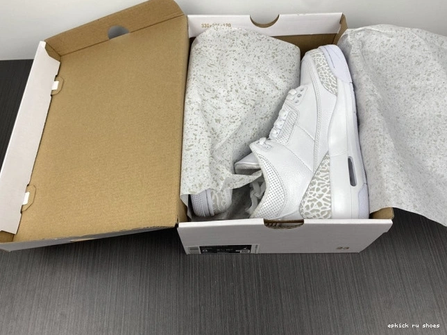 Rep White' Retro Jordan 3 PS 'Triple Air 429487-111 0707